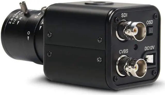 Alt view image 5 of 5 - MOKOSE Mini SDI Camera, HD-SDI 2 MP 1080P HD Digital CCTV Security Camera, 1/2.8 High Sensitivity Sensor CMOS with 2.8-12mm Manual Varifocal HD Lens