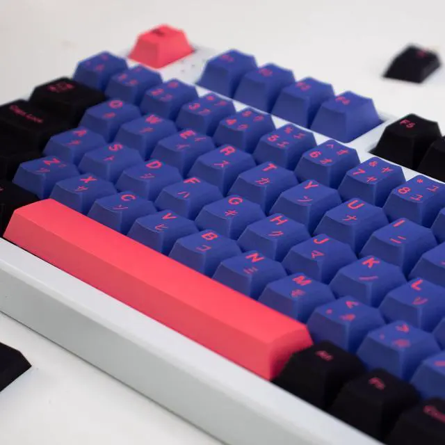 Alt view image 5 of 5 - PBT Black Purple Keycaps Cherry Profile Ninja Japanese Keycaps Set 138 Keys Custom Keycaps for Cherry MX Gateron Kailh Switches Mechanical Keyboards