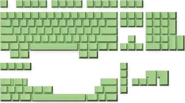 Main image of Ranked Blank Premium Keycap Set | 1.4 mm Thick PBT | Cherry Profile for Mechanical Keyboard (Pistacchio, 139 Keys)