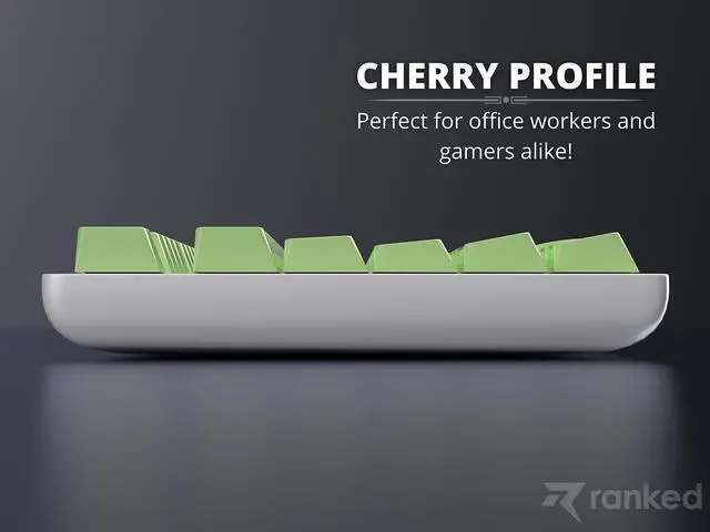 Alt view image 4 of 5 - Ranked Blank Premium Keycap Set | 1.4 mm Thick PBT | Cherry Profile for Mechanical Keyboard (Pistacchio, 139 Keys)