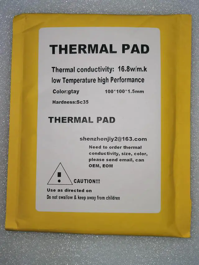 Main image of Thermal pad Thermal Conductive Silicone Gap pad Grease Paste for Computer Graphics Card/CPU/RTX 3080 3090 Grey