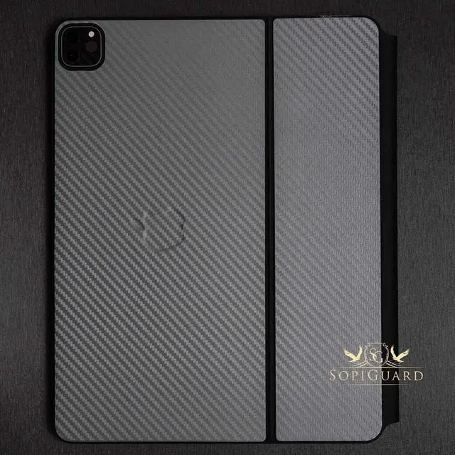 Alt view image 4 of 5 - SopiGuard Skin for iPad Pro Magic Keyboard 11" (iPad Pro A2228) Precision Edge-to-Edge Vinyl Sticker Top, Keyboard, and Rear Panel (3M Matrix)