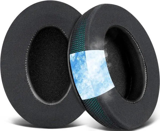 Main image of SOULWIT Cooling Gel Earpads Cushions for Audio-Technica ATH M50X/M40X, HyperX Cloud/Alpha, SteelSeries Arctis, Ear Pads for Sony MDR-1ABT/1RBT/1RNC/7506, Turtle Beach Stealth 420X/600 - Dark Green