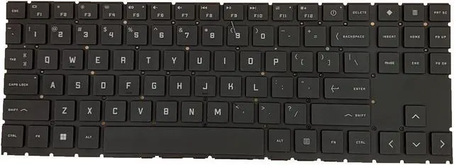Alt view image 3 of 5 - Laptop Replacement US Layout White Backlight Keyboard for HP OMEN 15 2020 15-EK 15-EN 15-EK0019NR 15-EN0010CA 15-EN0013DX 15-EN0023DX 0023dx 1013DX ek1016tx ek1000 ek0018 TPN-Q238 TPN-Q236 V193446CS1