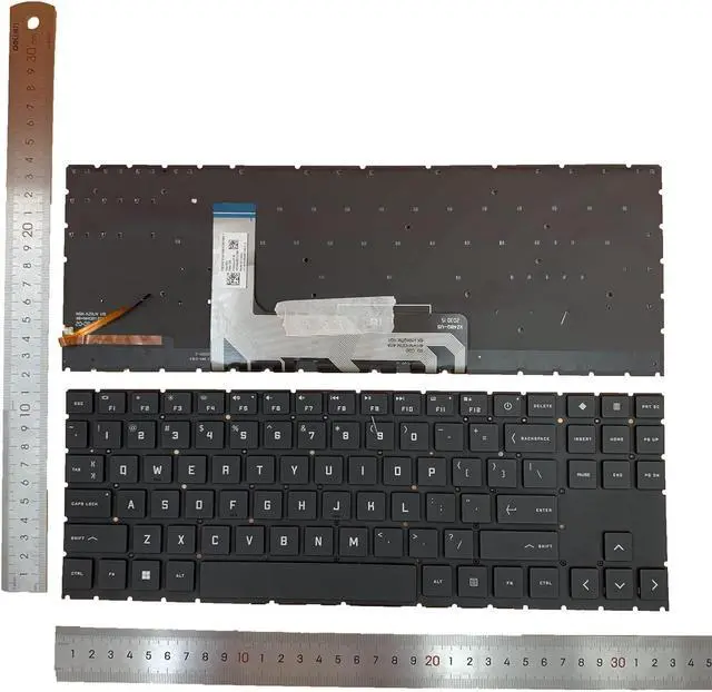 Alt view image 2 of 5 - Laptop Replacement US Layout White Backlight Keyboard for HP OMEN 15 2020 15-EK 15-EN 15-EK0019NR 15-EN0010CA 15-EN0013DX 15-EN0023DX 0023dx 1013DX ek1016tx ek1000 ek0018 TPN-Q238 TPN-Q236 V193446CS1
