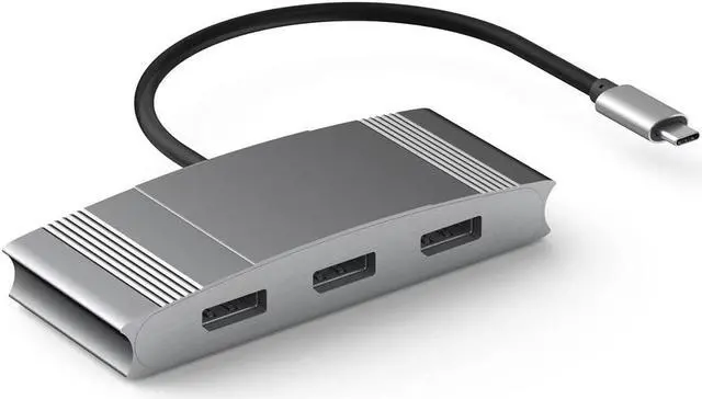 Main image of WJESOG USB C to 3 DisplayPort Splitter,Type C Multi Monitor 3 Port Support Dual 4K@60Hz or One 4K@60Hz and Two 4K@30Hz Compatible Windows and Mac OS