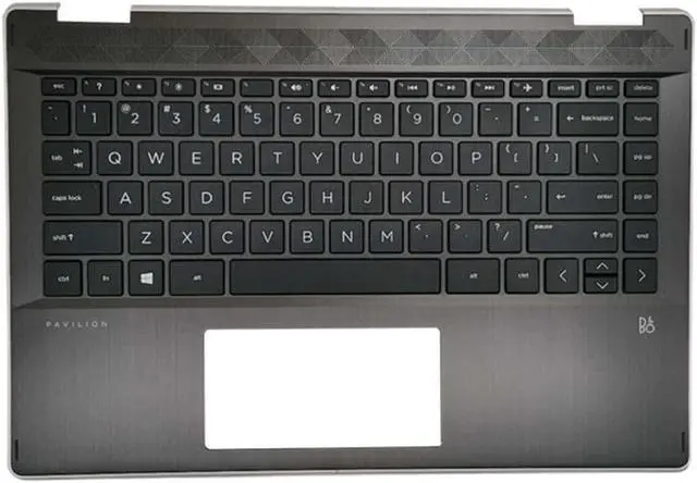 Main image of wzqrps Replacement Laptop Upper Case Palmrest Backlit Keyboard Assembly Part for HP Pavilion x360 14-DH 14T-DH 14T-DH200 14-dh0036T L53795-001 4600GG2T0001