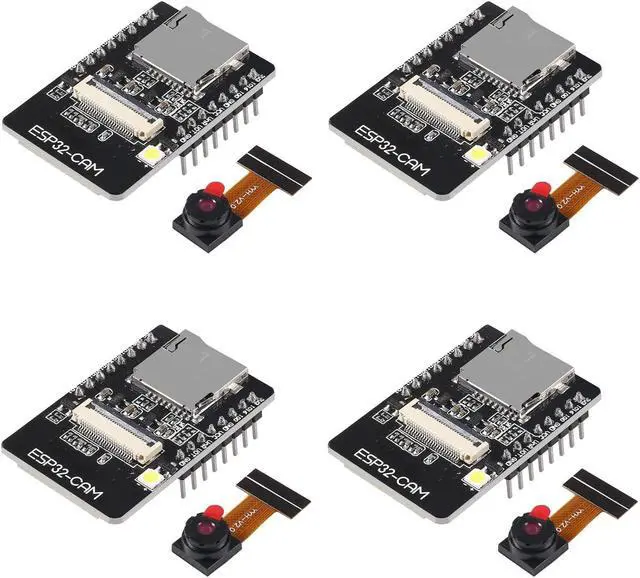 Main image of AEDIKO 4pcs ESP32-CAM Development Board 2.4GHz WiFi + BT/BLE Module with OV2640 Camera Module