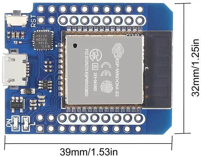 Alt view image 5 of 5 - AITRIP 10PCS NodeMCU ESP32 ESP-WROOM-32 WLAN WiFi Bluetooth IoT Development Board 5V Compatible for Arduino