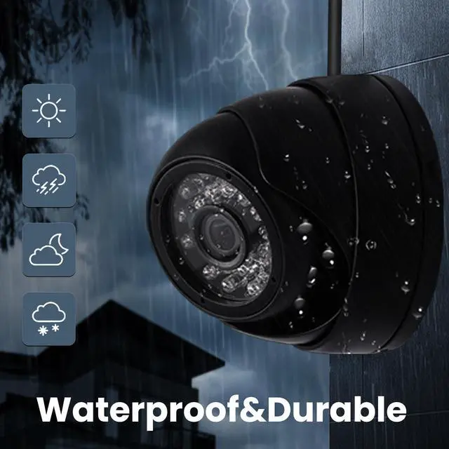 Alt view image 3 of 5 - ALPCAM USB Camera Security Camera Outdoor Dome USB Webcam, 720P Day & Night Vision USB Camera for Computer, Waterproof Camera with IR LEDs for Car Park Baby Monitor Home Surveillance