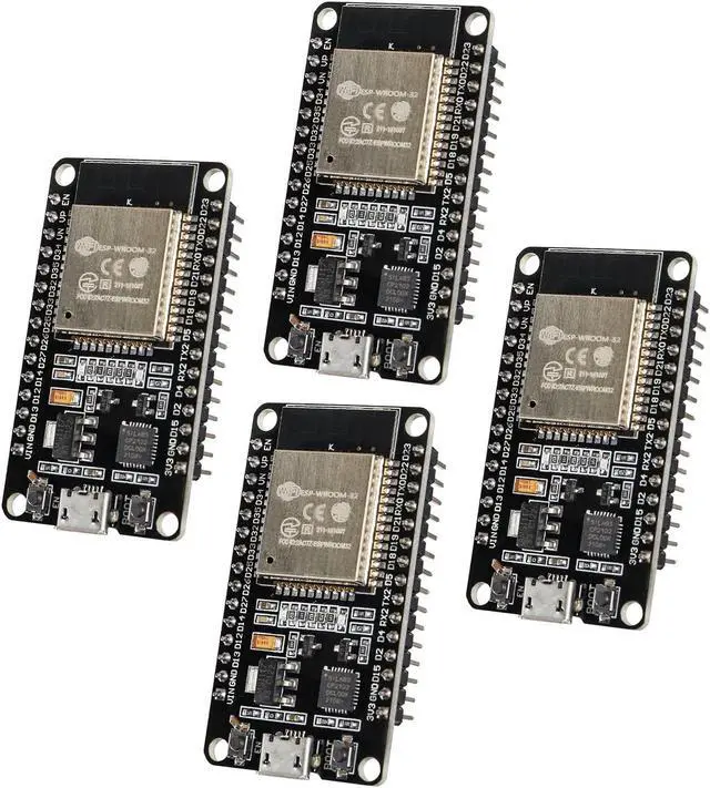 Main image of Alinan 4pcs 30pin ESP32 ESP-32S WiFi Development Board NodeMCU ESP-WROOM-32 Microcontroller 2.4GHz Dual-Core WiFi Bluetooth Processor Integrated Chip CP2102