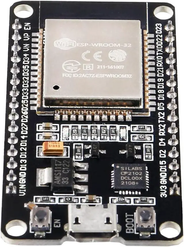 Alt view image 5 of 5 - Alinan 4pcs 30pin ESP32 ESP-32S WiFi Development Board NodeMCU ESP-WROOM-32 Microcontroller 2.4GHz Dual-Core WiFi Bluetooth Processor Integrated Chip CP2102