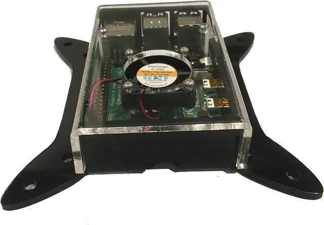 Alt view image 3 of 5 - VESA Mount Case for Raspberry Pi 4 with Fan