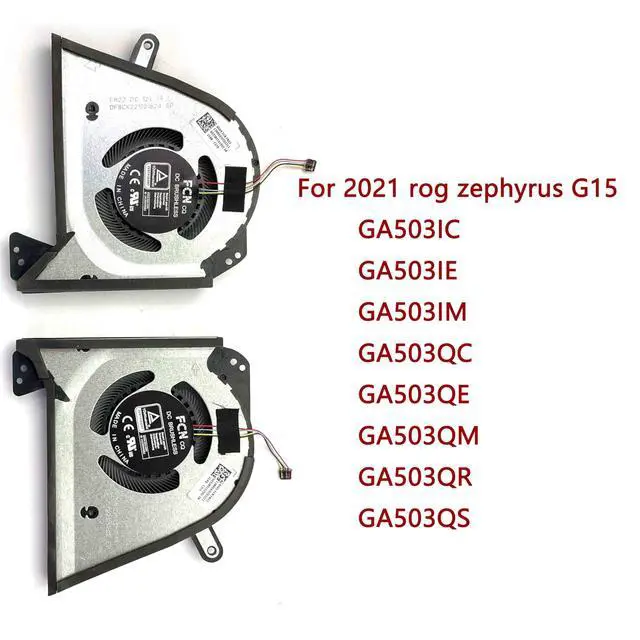 Alt view image 2 of 5 - BestParts New Genuine CPU+GPU Cooling Fan Replacement for ASUS ROG Zephyrus 15 2021 (GA503QS GA503QM GA503QR GA503QC GA503QE), P/N: 13NR04J0T04211, 13NR04J0T03211