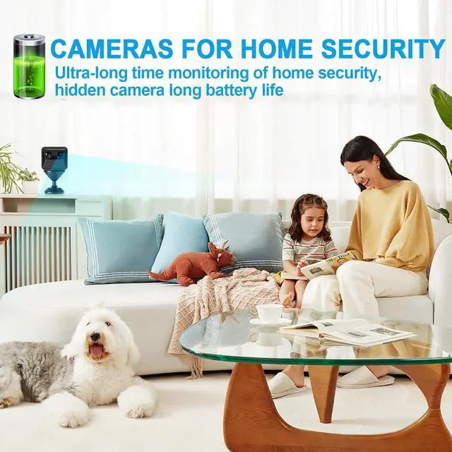 Alt view image 5 of 5 - BEEDMXU Magnetic Wireless WiFi Security Camera 2K FHD Nanny Cam 150 Days Long Standby Battery CameraNight Vision Motion Detection Cloud StorageIndoor Hidden Camera for Home, Office