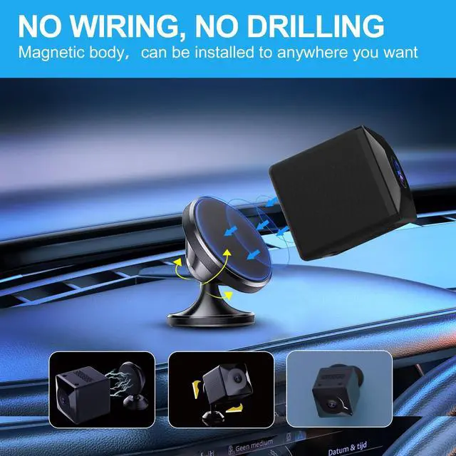 Alt view image 5 of 5 - BEEDMXU New Home HD Full Color Night Vision Mini Surveillance Camera Spy Hidden Wireless WiFi Security Camera for Home Office Car Indoor Security Camera