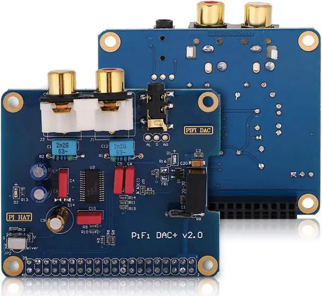 Alt view image 2 of 5 - Digital Audio Card, I2S Interface PiFi DIGI DAC + HiFi DIGI Digital Audio Card Insulated Power Supply Compatible with Raspberry B+, Raspberry 2 Model B,Raspberry 3B (64-bit)