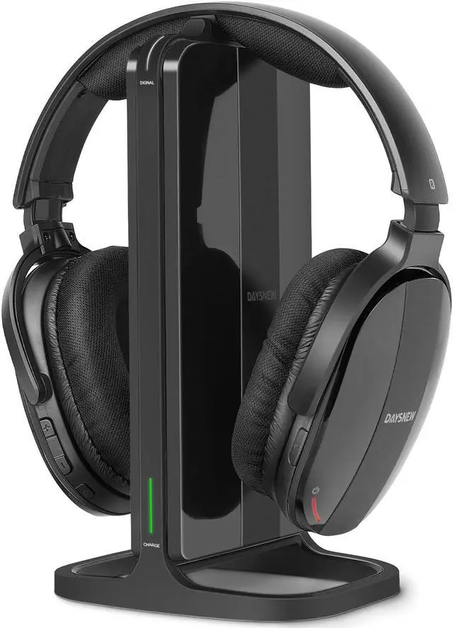 Main image of Daysnew Wireless Headphones for TV Watching with Charging Dock & RF Transmitter, Senior-Friendly Over Ear TV Headset, Compatible with Most Televisions