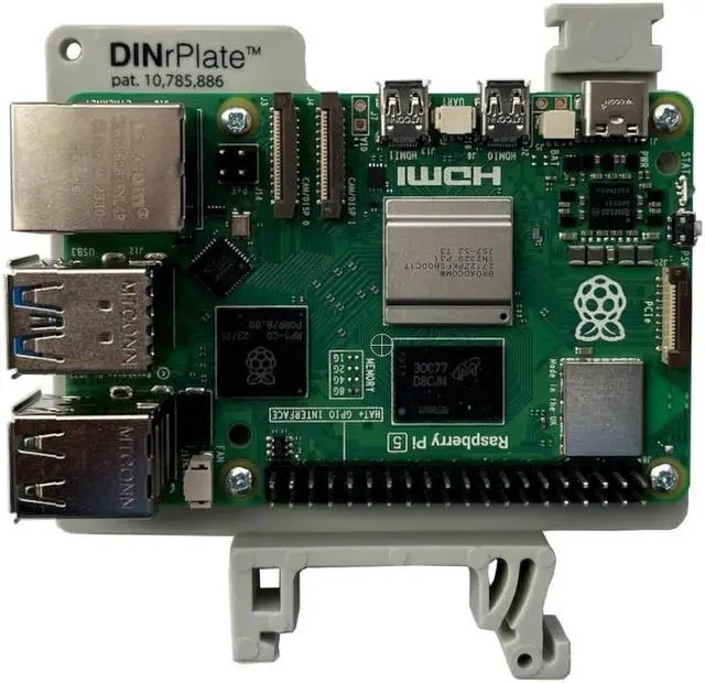 Alt view image 5 of 5 - DIN Rail Mount for Raspberry Pi (3-Pack)