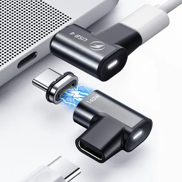 Main image of DuHeSin USB Type C Magnetic Adapter, (2 Pack) Magnetic USB C Adapter 24 Pin with PD 140w USB4 20Gbps Data Transfer 8K 60Hz for MacBook Pro/Air, Steam Deck, Quest 2, RoG Ally and More Type C Devices
