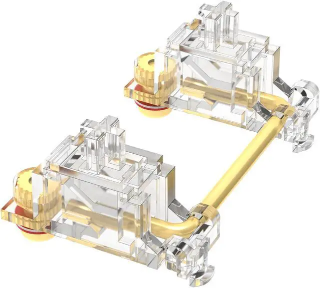 Alt view image 2 of 5 - DUROCK Stabilizer V3, Screw in Stabilizers with 2u 6.25u 7u Wires, PCB Mount Keyboard Stabilizers for Mechanical Keyboards (V3 Clear 100% Kit)