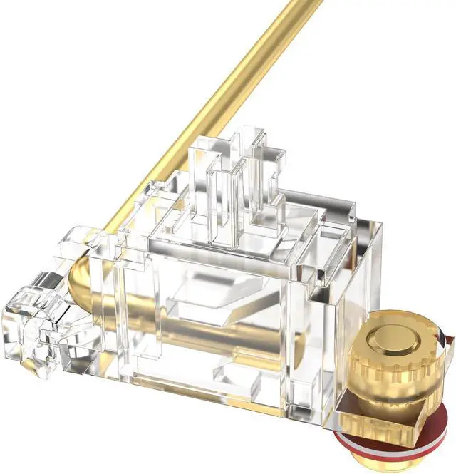 Alt view image 3 of 5 - DUROCK Stabilizer V3, Screw in Stabilizers with 2u 6.25u 7u Wires, PCB Mount Keyboard Stabilizers for Mechanical Keyboards (V3 Clear 100% Kit)