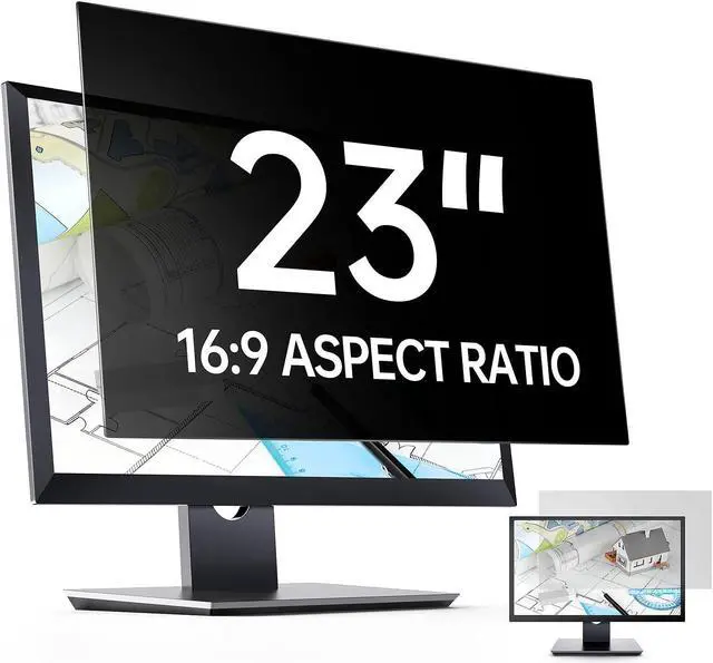 Main image of Privacy Screen Filter for 23 inch Widescreen Monitors-Privacy Screen for computer monitor-Computer Privacy Screen(16:9 20.04"x11.26")