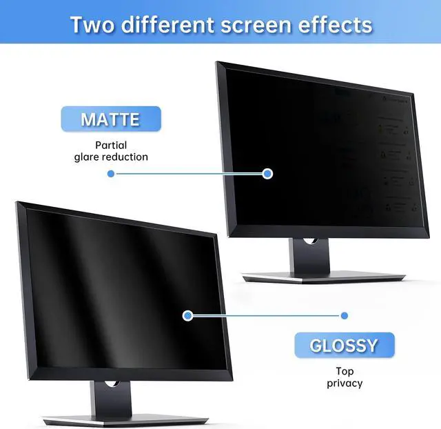 Alt view image 4 of 5 - Privacy Screen Filter for 23 inch Widescreen Monitors-Privacy Screen for computer monitor-Computer Privacy Screen(16:9 20.04"x11.26")