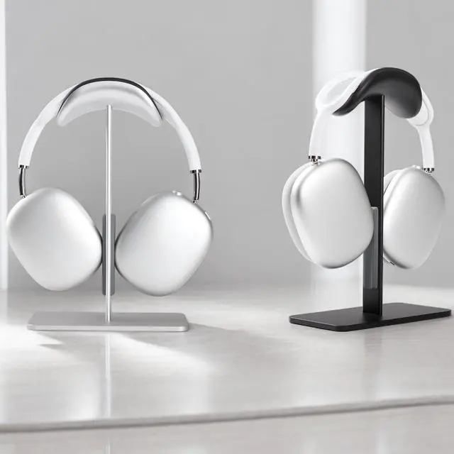 Alt view image 2 of 5 - FARWAYVIEW AirPods max Stand with Sleep Mode, Headphone Stand for Desk, Aluminum, Anti-Slip Base, Anti-Scratch Touch Surface(Silver)