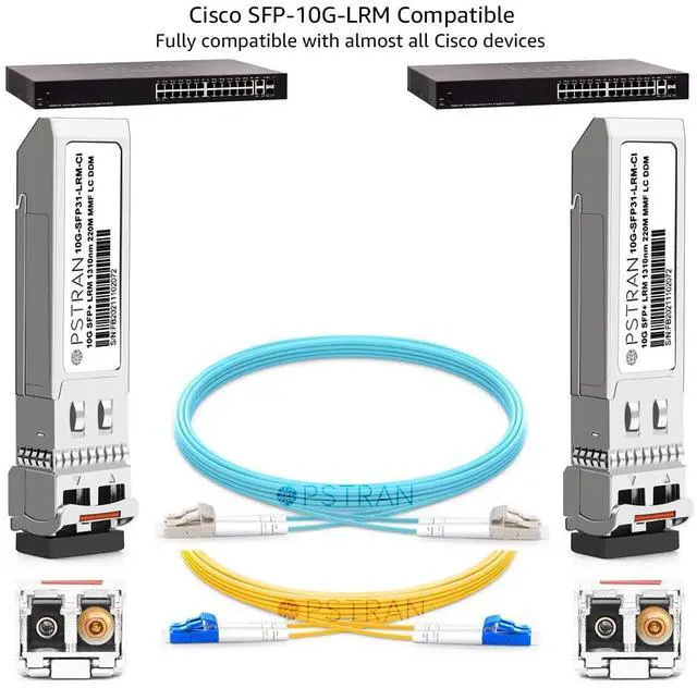 Alt view image 4 of 5 - OPSTRAN 10GBASE-LRM SFP+ Optical Transceiver Module Compatible with Cisco SFP-10G-LRM 10G SFP+ 1310nm 220m DDM Duplex LC MMF