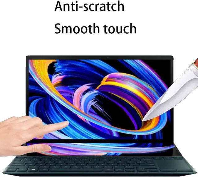 Alt view image 4 of 5 - FYDIKHN Privacy Screen Protector Designed for ASUS ZenBook Pro 14 Duo OLED UX8402 UX8402ZE UX8402ZA 14.5 inches Laptop Anti Spy Film Matte Anti Spy Film TPU Guard Protectors