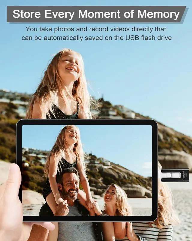 Alt view image 5 of 5 - USB Flash Drive 512GB, Photo Stick Memory External Data Storage Thumb Drive Compatible for Phone, Pad, Android, PC and More Devices (Black)