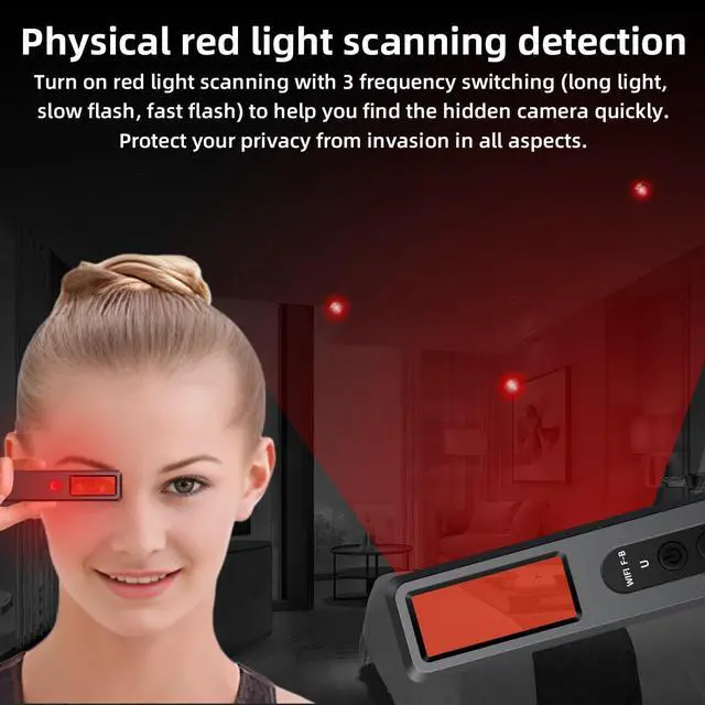 Alt view image 2 of 5 - Hidden Camera Detectors, Camera Detector, Bug and Spy Camera Detector, Hidden Camera Detector, RF Wireless Signal Scanner for Home/Office/Travel/Hotel