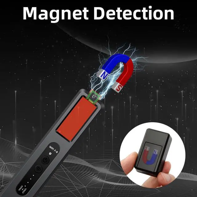 Alt view image 4 of 5 - Hidden Camera Detectors, Camera Detector, Bug and Spy Camera Detector, Hidden Camera Detector, RF Wireless Signal Scanner for Home/Office/Travel/Hotel
