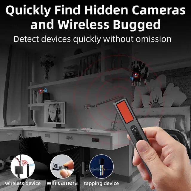 Alt view image 3 of 5 - Hidden Camera Detectors, Camera Detector, Bug and Spy Camera Detector, Hidden Camera Detector, RF Wireless Signal Scanner for Home/Office/Travel/Hotel