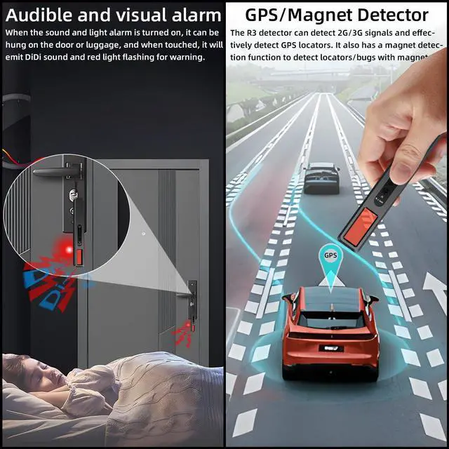 Alt view image 5 of 5 - Hidden Camera Detectors, Camera Detector, Bug and Spy Camera Detector, Hidden Camera Detector, RF Wireless Signal Scanner for Home/Office/Travel/Hotel