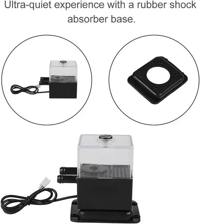 Alt view image 3 of 5 - PC Pump/Reservoir Combo, Water Cooling Pump Kit, 300L/H, 150ml Reservoir, for CPU Liquid Cooling System Computer Accessories