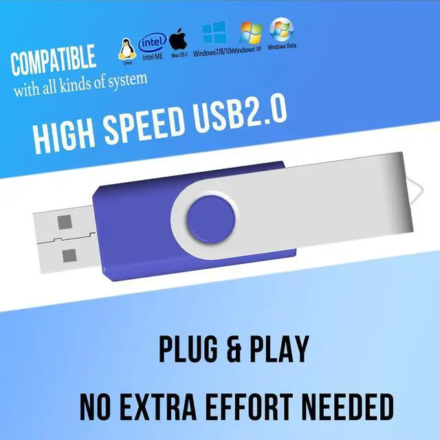 Alt view image 4 of 5 - 32GB Flash Drive Thumb Drives 10 Pack, JBOS USB Drive 32 GB USB2.0 Swivel Metal USB Memory Sticks, Multipack Jump Drives Colorfufl Pen Drives for Data Storage Backup