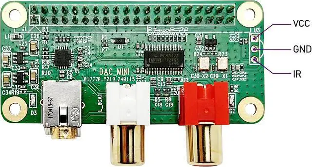 Alt view image 3 of 5 - innomaker Raspberry Pi HiFi DAC MINI HAT PCM5122 HiFi DAC Audio Card Expansion Board for Raspberry Pi Zero/Zero 2/Zero 2W/Pi5/PI4