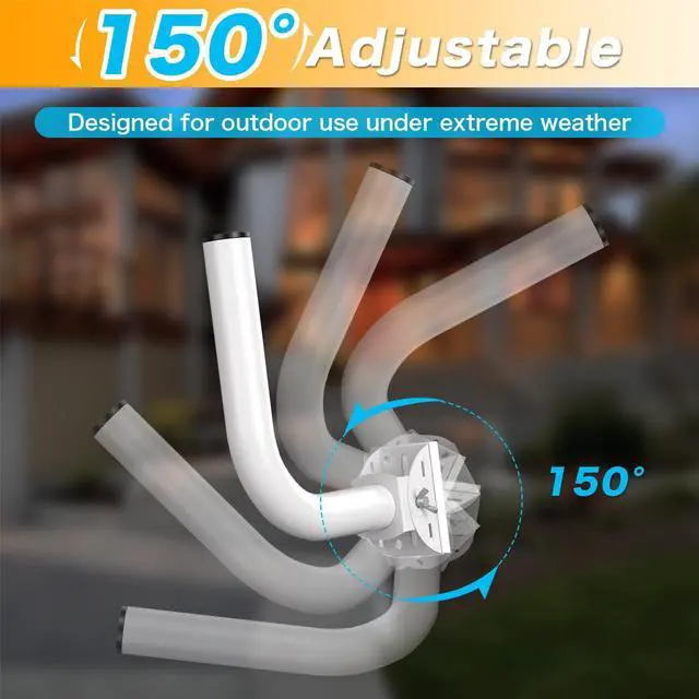 Alt view image 5 of 5 - Universal Point to Point Wireless Bridge Pole Mount Bracket, J Pole Mount for Antenna and Outdoor Access Point, Pole and Wall-Mounted Bracket for Outdoor Access Antenna TP-Link and Starlink (2-Pack)