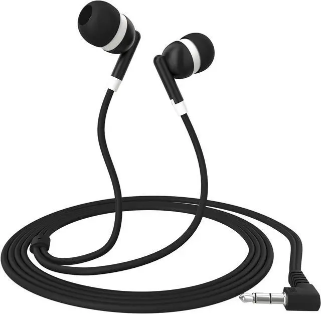 Alt view image 2 of 5 - Maeline Bulk Earbuds 40 Pack Stereo Headphones Ideal for K-12-College Classrooms, Library, Travel, Gym, Museum, 3.5mm Plug, Tangle-Free Wired Earbuds for Phone, Tablet, Computer, Laptop