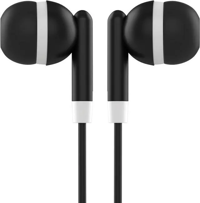 Alt view image 4 of 5 - Maeline Bulk Earbuds 40 Pack Stereo Headphones Ideal for K-12-College Classrooms, Library, Travel, Gym, Museum, 3.5mm Plug, Tangle-Free Wired Earbuds for Phone, Tablet, Computer, Laptop