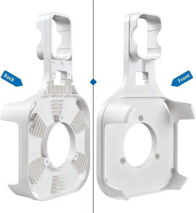 Alt view image 3 of 5 - PETIMETI Wall Mount Holder for EERO Pro 6 Mesh WiFi System, Space Saving Outlet Wall Mount Bracket for EERO Pro 6 Router with Cord Management and Easily Moved(3 Pack)