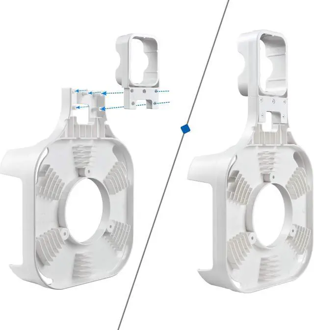 Alt view image 2 of 5 - PETIMETI Wall Mount Holder for EERO Pro 6 Mesh WiFi System, Space Saving Outlet Wall Mount Bracket for EERO Pro 6 Router with Cord Management and Easily Moved(3 Pack)