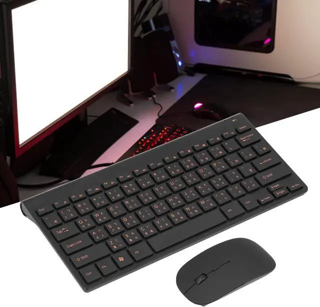 Alt view image 5 of 5 - 2.4G Chinese English Keyboard Mouse Combo, 78 Keys Traditional Mute Keyboard Engraving, Keyboard Mouse Set for Home, Office