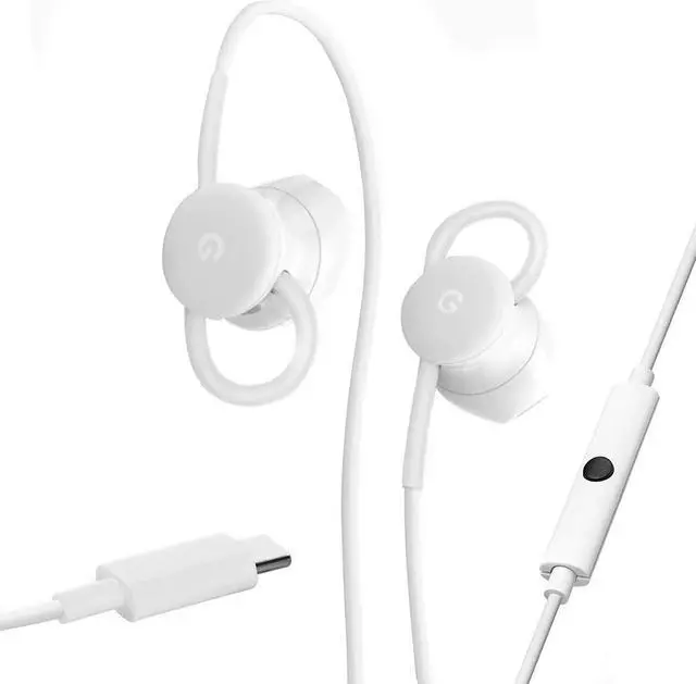 Alt view image 3 of 5 - Google USB-C Wired Digital Earbud Headset for Pixel Phones - White