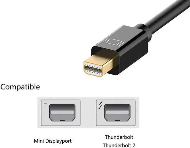 Alt view image 2 of 5 - Anbear Mini Displayport to HDMI Adapter 5Pack Thunderbolt to HDMI Cable, Gold-Plated Display Port to HDMI Adapter Compatible with MacBook Pro, MacBook Air, Mac mini, Microsoft Surface Pro