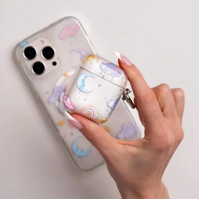 Alt view image 2 of 5 - Velvet Caviar Compatible with AirPods Case 2nd and 1st Generation - Cute Protective Hard Cover for Women - Sweet Dreams Frosted