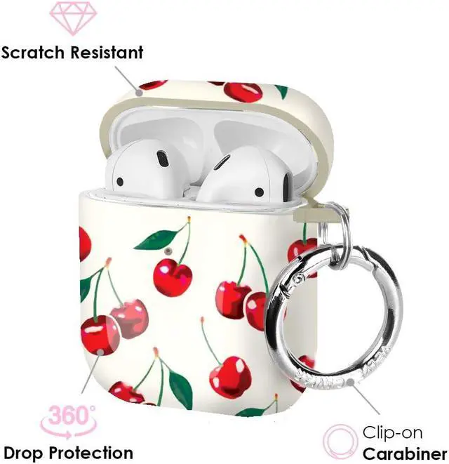 Alt view image 3 of 5 - Velvet Caviar Compatible with AirPods Case 2nd and 1st Generation - Cute Protective Hard Cover for Women - Cherry