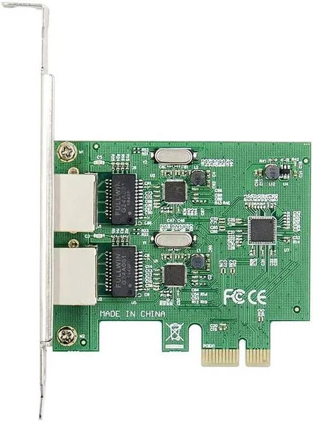 Alt view image 2 of 5 - X-MEDIA XM-NA3820 PCI-E 2-Port Dual 10/100/1000Mbps Gigabit Ethernet PCI Express (PCIe x1) Server Network Card/Network Adapter, Realtek RTL8111F Chipset, Windows 11 & Linux Supported